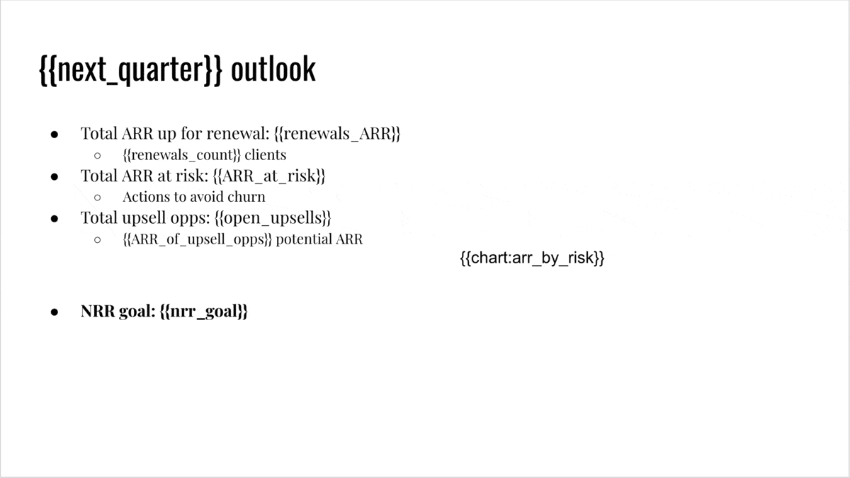 animation of filling in the slides